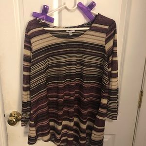 Avenue 14/16 shimmery, asymmetrical thin blouse